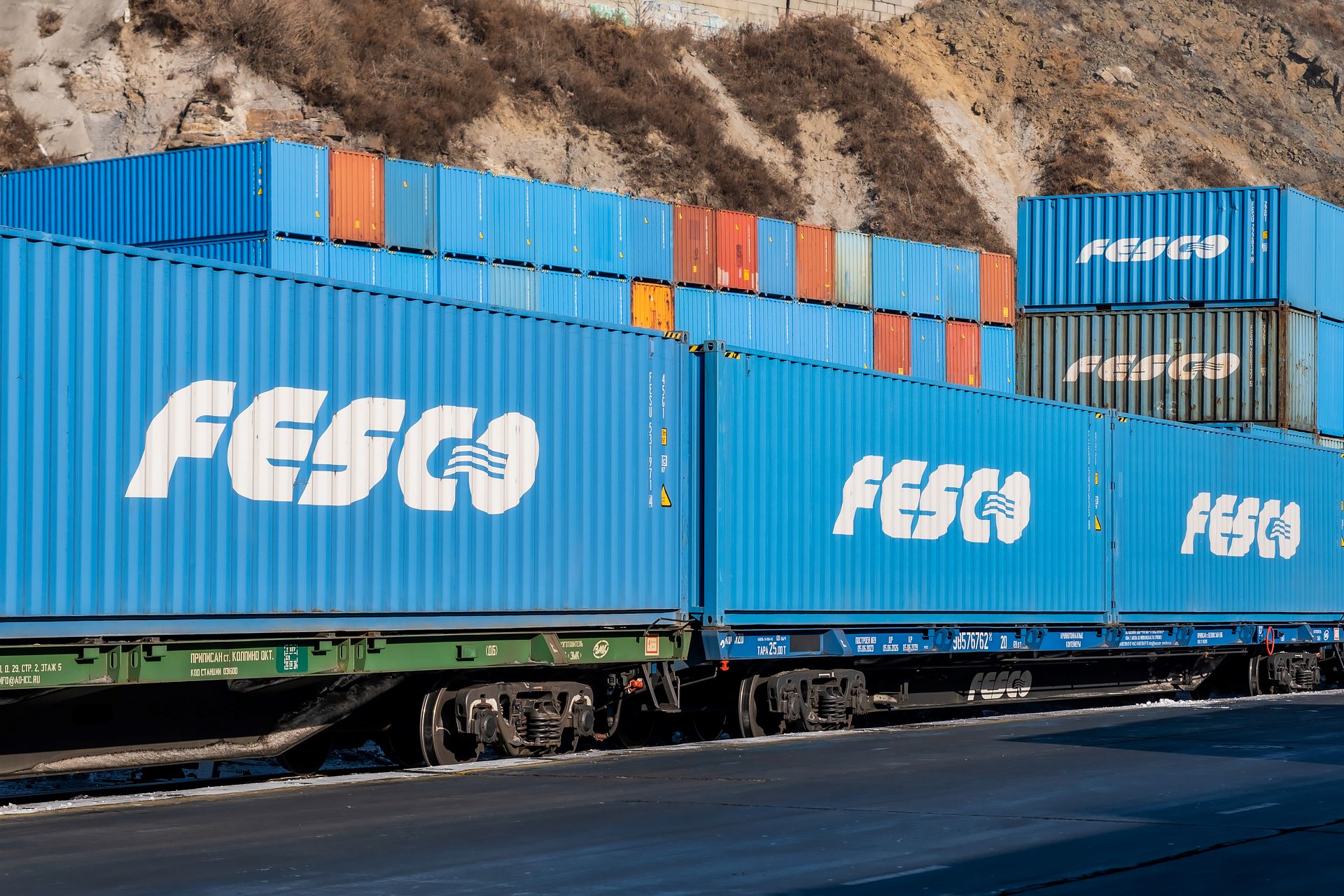 7 000-й поезд FESCO Moscow Shuttle отправился из Владивостока в Москву