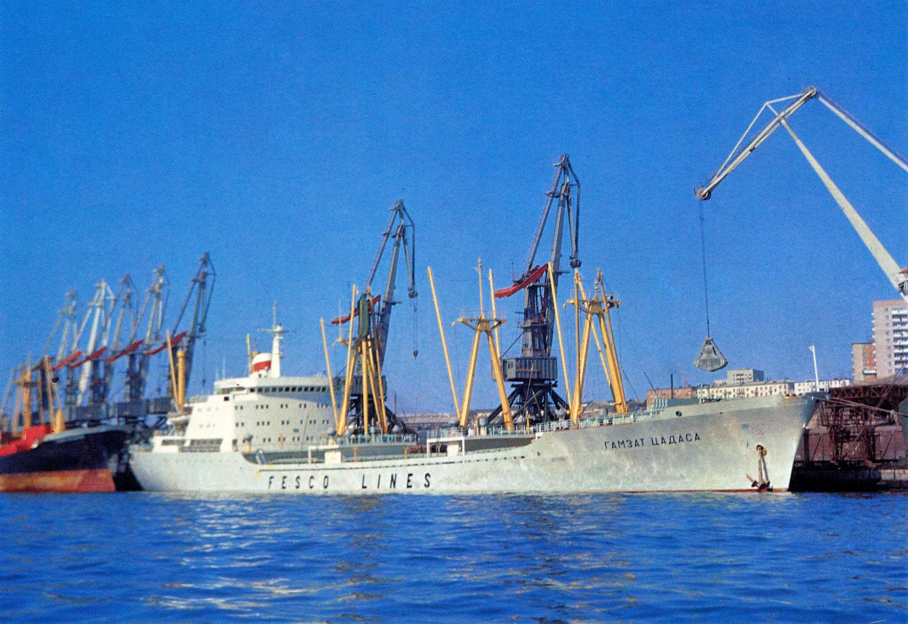Теплоход «Гамзат Цадаса», 1970-е годы